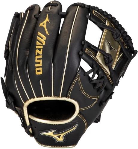 11.5 Inch Mizuno MVP Prime SE GMVP1154PSE8-Black/Gold Adult Infield Baseball Glove