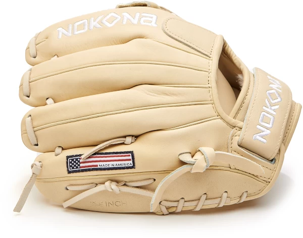 11.5 Inch Nokona AmericanKIP A-V1150 Blonde Infield Glove - Image 3