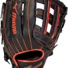 13 Inch Mizuno MVP Prime SE GMVP1300PSES8-Black/Red Adult Slowpitch Softball Glove