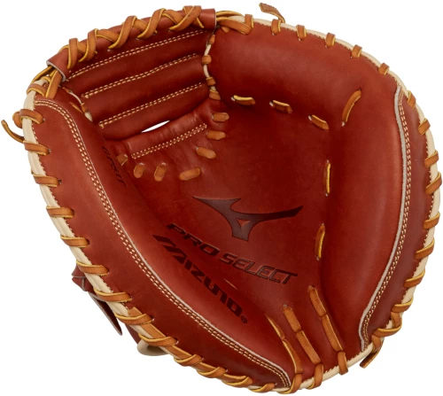 31.5 Inch Mizuno Pro Select GPS1T Adult Baseball Training Catcher Mitt 312733 - Image 2