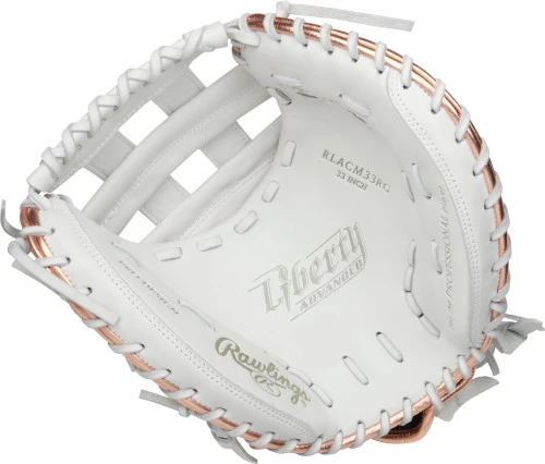 33 Inch Rawlings Liberty Advanced RLACM33RG Women's Fastpitch Softball Catcher Mitt - Image 2