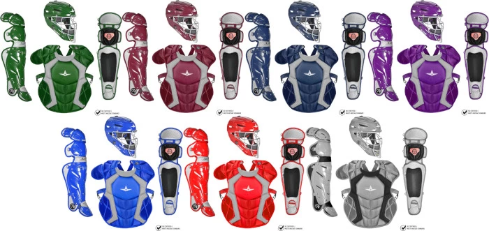 All-Star System7 CKCCPRO1 Adult Professional/College Catcher's Gear Set - Image 2