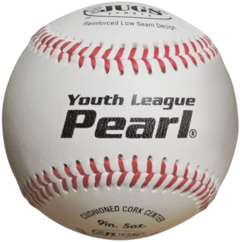 Jugs Pearl Youth League Leather Baseball 4 Dozen Balls W/ Bucket B5215 - Image 2