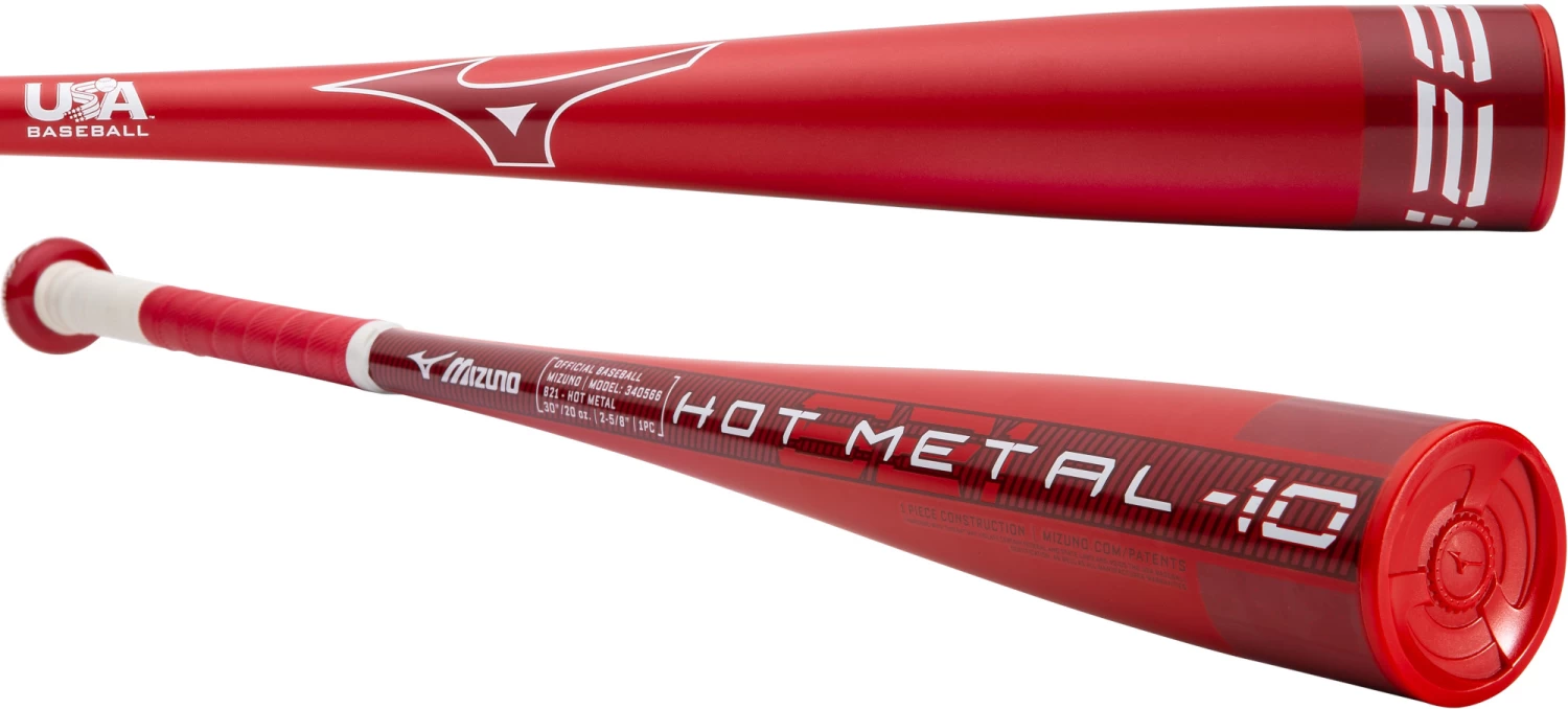 2021 Mizuno B21 Hot Metal USA Baseball Bat (-10oz) 340566