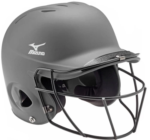 Mizuno Prospect MBH601 Youth Solid Batter's Helmet W/ Facemask 380343 - Image 3