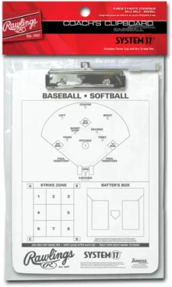 Rawlings Accessories CLIP System-17 Coach's Clipboard
