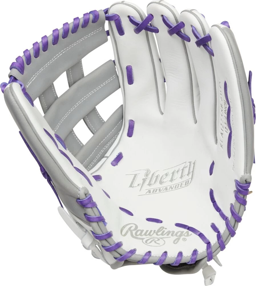 12.75 Inch Rawlings Liberty Advanced Color Series 4.0 Women's Fastpitch Softball Outfield Glove RLA1275SB-6WPG - Image 2