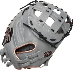 34 Inch Rawlings Liberty Advanced Color Series 4.0 Women's Fastpitch Softball Catcher's Mitt RLACM34FPGRG