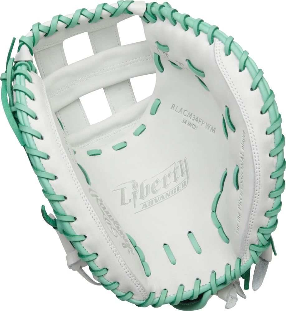 34 Inch Rawlings Liberty Advanced Color Series 4.0 Women's Fastpitch Softball Catcher's Mitt RLACM34FPWM - Image 2