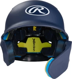 Rawlings MACH Adjust Senior Matte Baseball Batting Helmet W/ Adjustable Face Guard MA07S