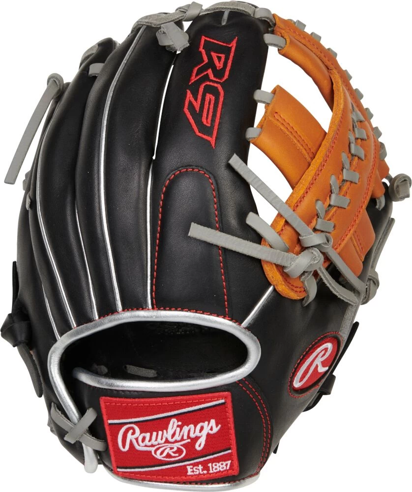 11 Inch Rawlings R9 Contour Youth Infield Baseball Glove R9110U-19BT