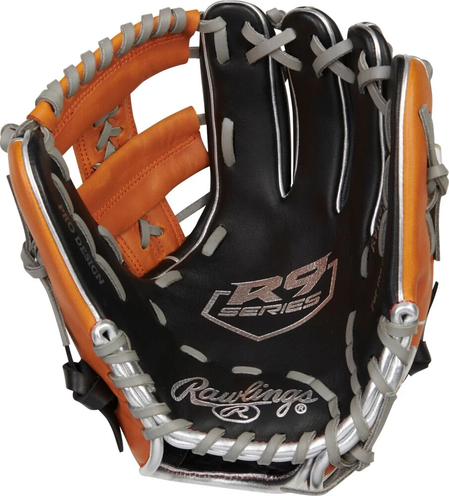 11 Inch Rawlings R9 Contour Youth Infield Baseball Glove R9110U-19BT - Image 2