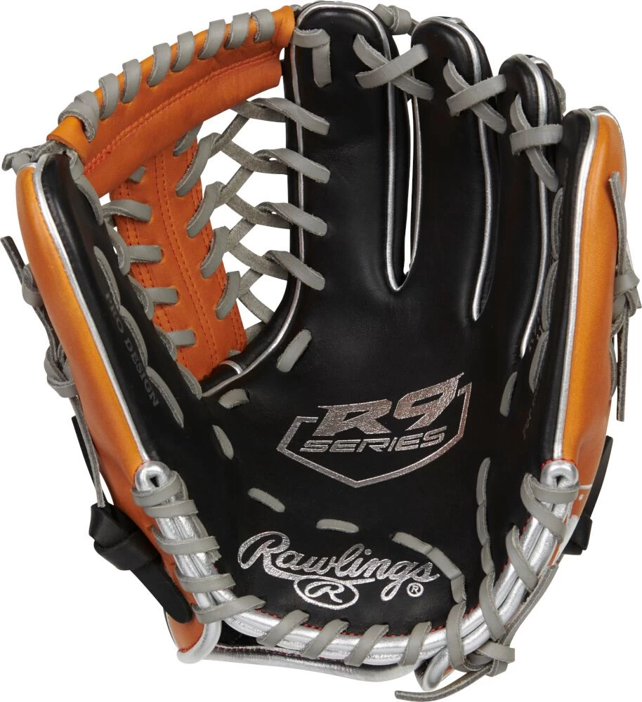 11.5 Inch Rawlings R9 Contour Youth Infield Baseball Glove R9115U-4BT - Image 2